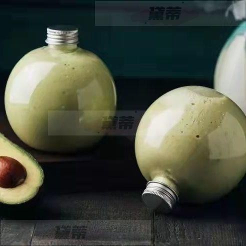 黛蒂· 圓球塑膠奶茶瓶冷飲果汁創意一次性密封瓶耶誕樹掛裝飾球可批發