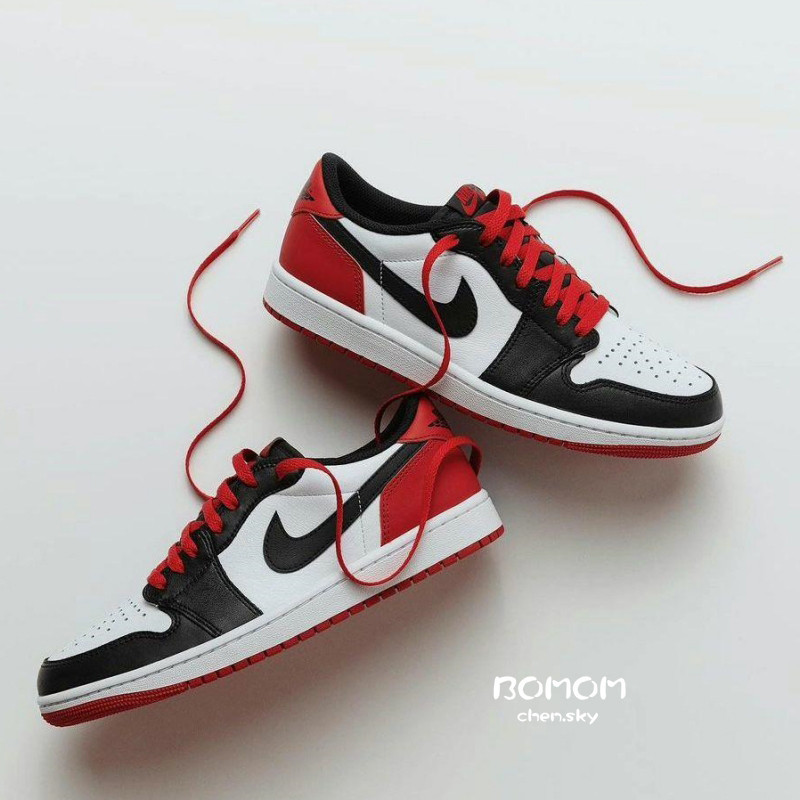 Air Jordan 1 Low 黑紅腳趾 情侶鞋 CZ0858-106 CZ0790-106