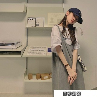 80-150公斤夏季特 大尺碼 女裝 連衣裙 兩件套時尚藏肉寬松背帶裙 連身裙 裙 洋裝 牛仔裙 牛仔洋裝 大尺碼洋裝