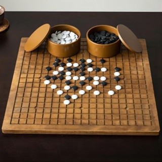高階實木送禮雙面棋盤圍棋全套二合壹中國象棋五子棋成人標準圍棋-美美優選百貨