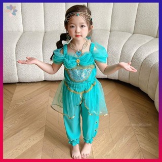 🔥新品🔥女童阿拉丁神燈 cos茉莉公主服裝 兒童節 演出表演服 肚皮舞 萬聖節服裝 表演服 演出服