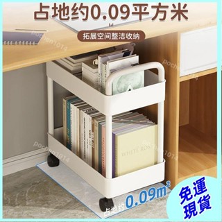 全網最低🔥甄選置物架落地多層書本收納架傢用移動書架帶輪小推車玩具零食儲物架【可開收據】 C3R3