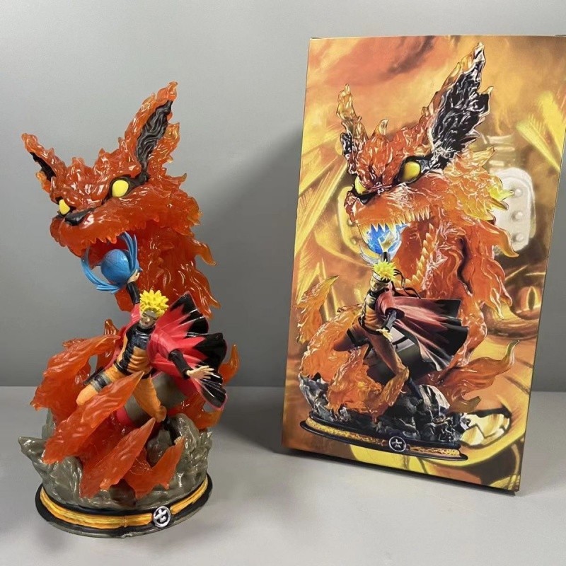 火影忍者gk 火影手辦✨ CS 七代目CS鳴人 GK 九尾獸喇嘛模型擺件 九尾喇嘛模型 公仔鵰像動漫 送男生生日禮物🎁