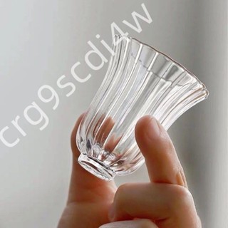 限時低價-品茗杯 高硼矽 中式 玻璃茶杯花瓣杯功夫茶具配件透明主人杯400