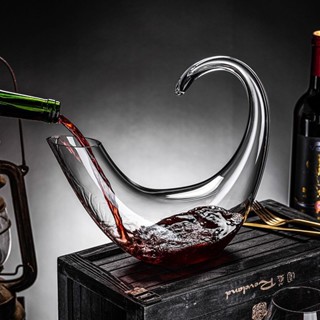 引酒器 醒酒器 分酒器 倒酒器 快速醒酒器 紅酒酒具 派對用具 水晶玻璃紅酒醒酒器套裝家用葡萄酒杯快速加厚個性創意