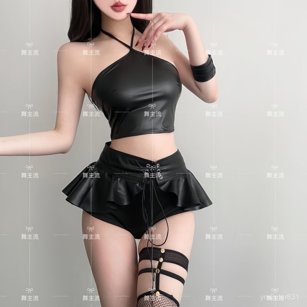 新店榜一🥇 DS酒吧服裝性感女團舞蹈演出服DJ領舞服黑色爵士舞時尚套裝dj 服裝 酒吧 ds 演出服 女團 性感 go 