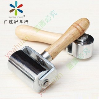 免附收據💖DIY手工皮革工具 不銹鋼滾輪 滾筒滾邊器皮革粘膠水貼合壓輪yoahuan718