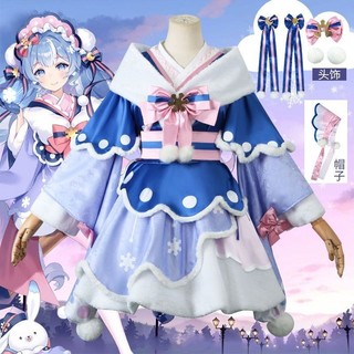 🎀cosplayVOCALOID初音未來cos服2023miku雪初音cosplay女裝lolita套裝