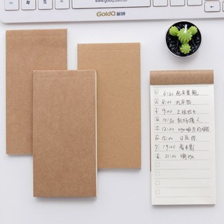 口袋本 手帳本 韓國創意文具 可撕實用便簽本牛皮紙便攜記事小本子TODO計劃筆記 隨行本 記事本 筆記本 手帳 辦公文具