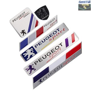 Sar 寶獅車標貼紙Peugeot 5008 4008 RCZ 508RXH 508車標貼鋁合金銘牌車貼 汽車車尾車身裝