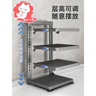 置物架 廚房置物架 槍灰廚房鍋具架多層可折疊多功能收納鍋架子水槽下落地檯面