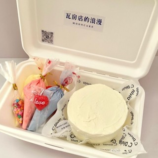 臺灣出貨🚚新店大促✨4寸蛋糕diy手工製作模擬生日蛋糕模型奶油膠裝飾甜品創意閨蜜禮物
