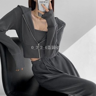 ✨特價✨美式復古外套 3色 ins 風衣服 連帽外套 短版外套 歐美外套 寬鬆外套 顯瘦外套 辣妹上衣
