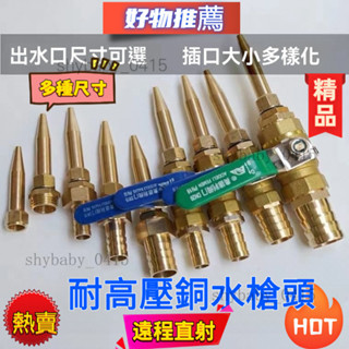 可調節耐高壓銅水槍頭 高壓水槍 家用洗車水槍頭 全銅直線水槍 高壓噴頭 豬圈沖洗噴槍 養豬場裝置家用噴槍 澆花噴頭