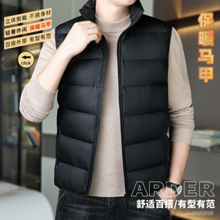 M-6XL 大尺碼冬季男生背心外套 立領鋪棉背心 羽絨棉馬甲 鋪棉背心外套 無袖外套 保暖背心
