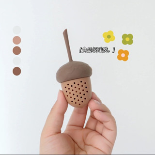 [💗臺灣🧡出貨💫]創意可愛松果茶漏茶器矽膠茶葉過濾器漂浮泡茶器茶懶人喝茶神器