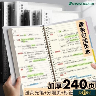 🔥出廠價⚡A4/B5筆記本記憶本康奈爾活頁筆記本記憶本網格/橫線加厚高效記憶學生推薦活頁筆記本子橫線網