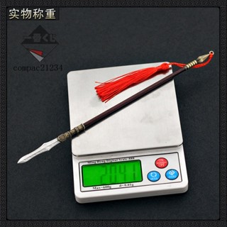 72H發貨⚔精美模玩⚔精忠嶽飛影視週邊民族英雄厤泉神槍22CM全金屬兵器模型