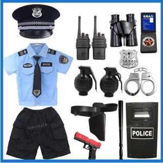 🎃新品🎃六一兒童警察服表演警官衣服小交警演出服幼兒園小朋友角色扮演服 兒童角色扮演 兒童職業服 萬聖節活動