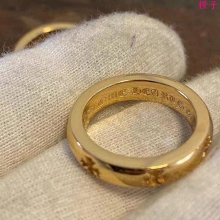 ins戒指✨歐美時尚朋克圓形金色鈦鋼戒指ins潮流男女精緻高階感指環可水洗