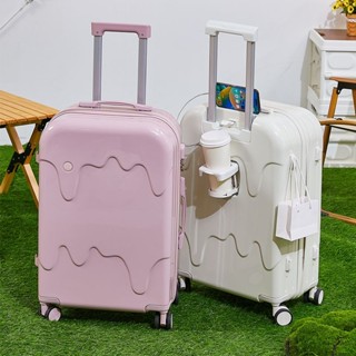 MQ雪糕行李箱20寸萬向輪登機密碼箱結實耐用新款旅行箱學生拉桿箱大
