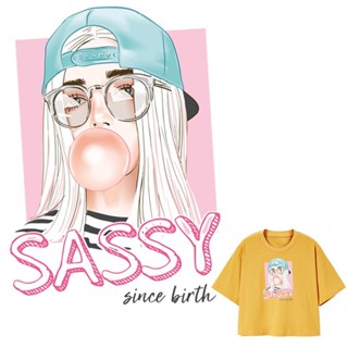 Girl Custom Patch Heat Transfer Clothing Stickers Diy T-Shir