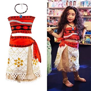 【現出】海洋奇緣莫阿娜莫亞娜cosplay毛伊兒童小孩衣服公主cos服裝 萬聖節禮物 萬聖節道具 廣告促銷 兒童節禮物