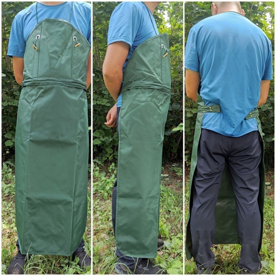 園林工具#割草防塵衣牛津布打草大圍裙 割灌機作業保護 除草防護衣園林勞保