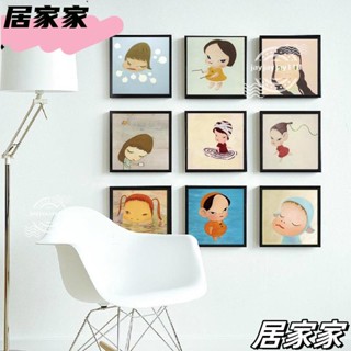 ✨臺灣熱銷款✨無框畫實木內框北歐裝飾畫夢遊娃娃ins居家裝飾兒童房掛畫房間佈置民宿擺飾臥室壁貼壁畫GGG