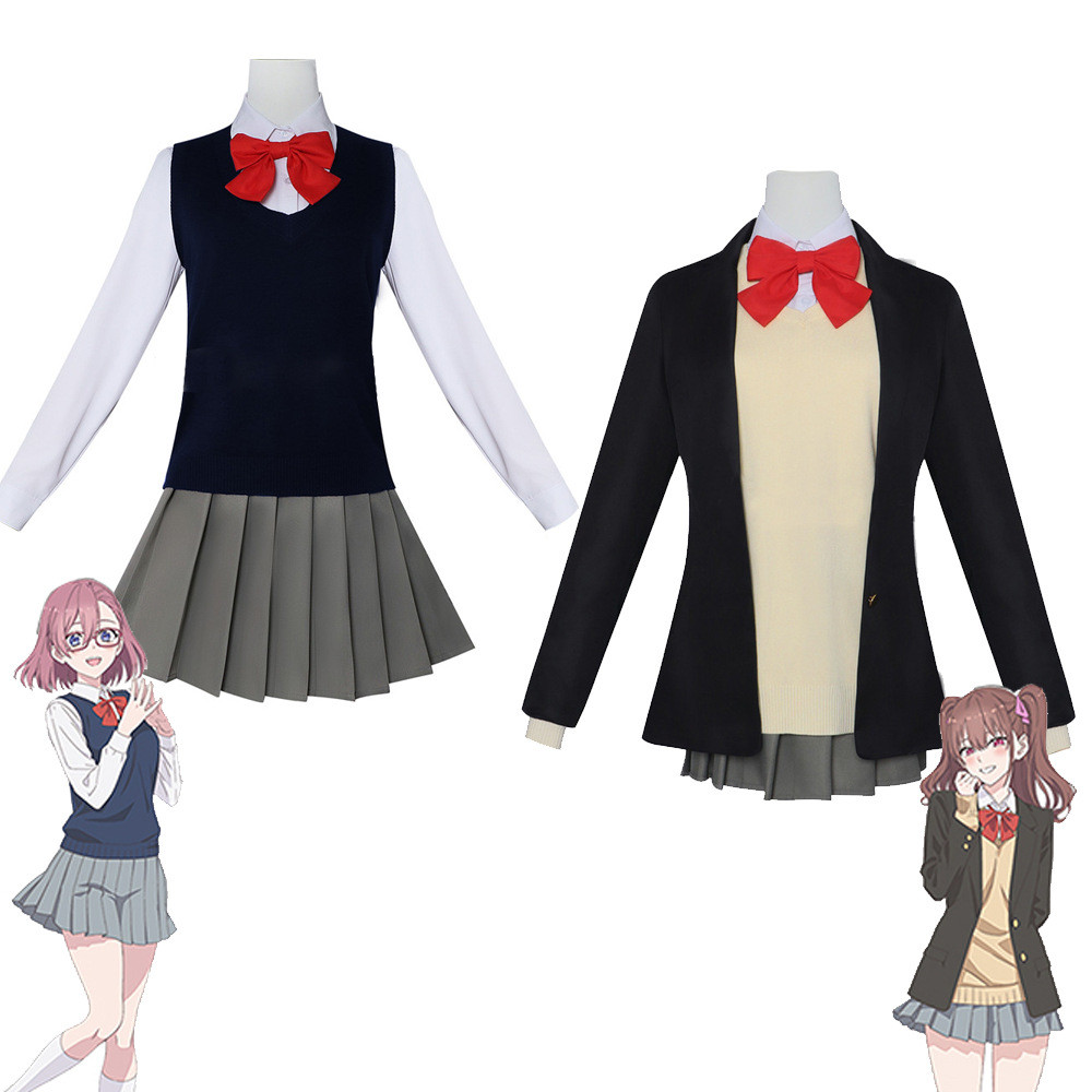 免運 2.5次元的誘惑 cos服 天乃莉莉莎 橘美花莉 JK 制服 校服 動漫衣服 cosplay 角色扮演 常服