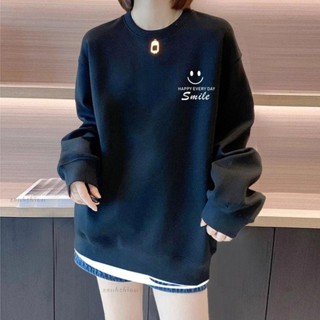 韓版新款秋冬季新款純棉衛衣女 加絨加厚設計感oversize 百搭春秋款上衣 ins風 潮T 韓版潮流長袖女