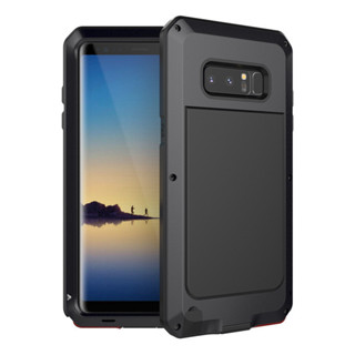 2024年-適用三星Note 8手機保護套矽膠邊框三防金屬防摔殼N9500手機殼