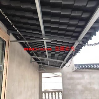 （訂金價格 聊聊諮詢）家用雨棚三角支架遮雨棚屋簷室外防水支撐架子80度雨棚托架雨擋