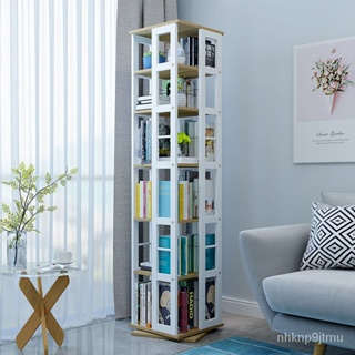 超優惠-可開發票 旋轉書架創意360度書櫃置物架現代鐵藝學生書櫃傢用兒童轉角書架