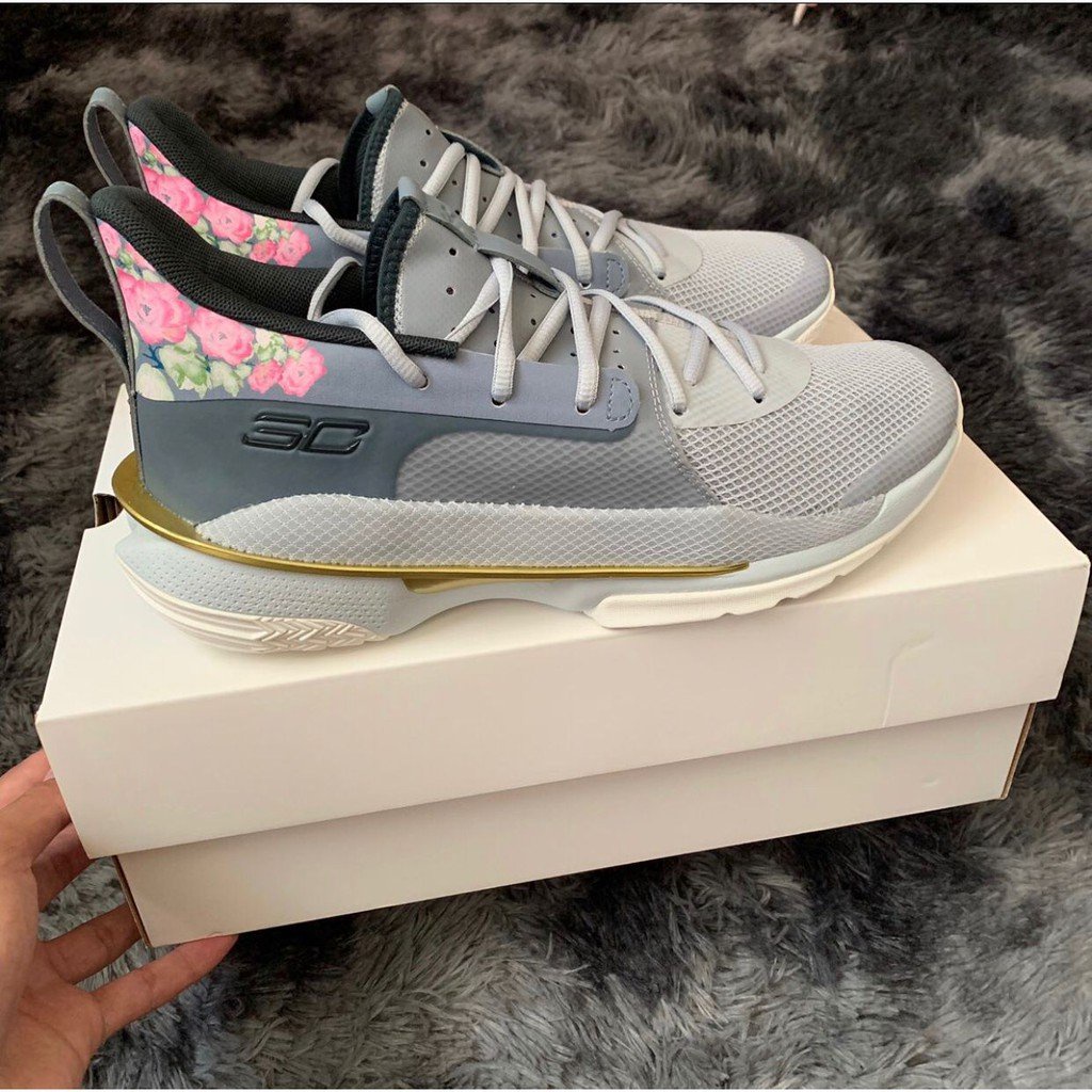 Under Armour Curry 7 Floral 摩登灰 運動鞋 籃球鞋 3021258-103