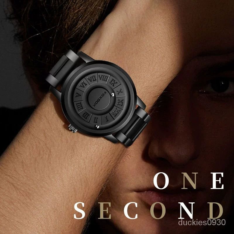 精品好貨FOXBOX利格炫酷磁力滾珠度手錶男士黑科技感創意個性概念腕錶爆款 9XCP