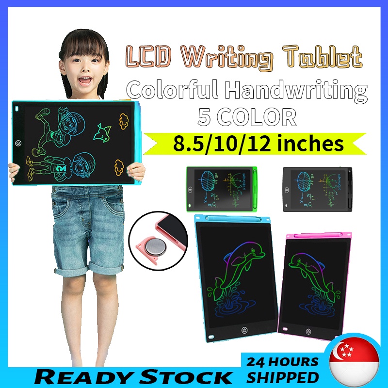 8.5/10/12 inch LCD Pad Writing Tablet Colorful Handwriting F