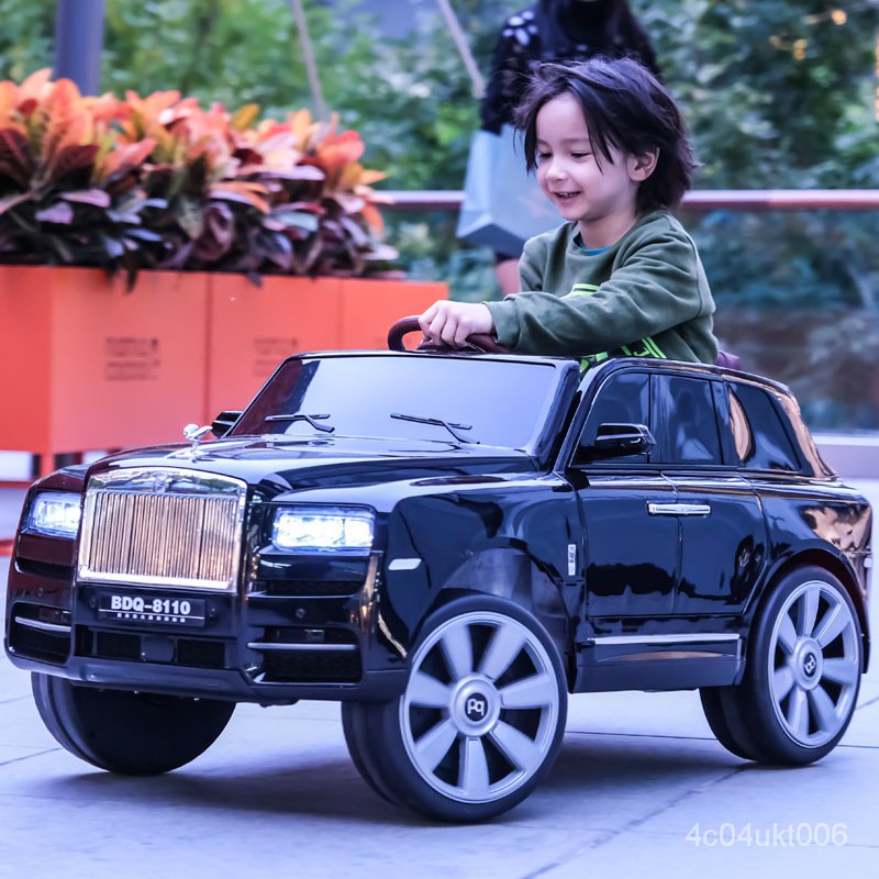 【文森】嬰兒童電動車四輪汽車可坐搖擺四輪寶寶童車小孩玩具車可坐人 E1V6