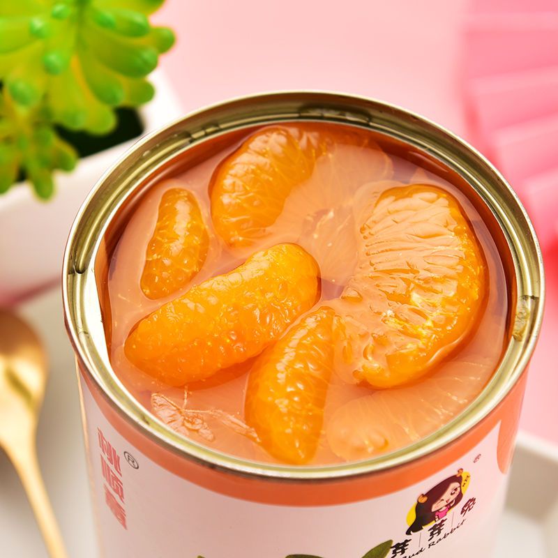 精选 水果罐头糖水橘子罐头2/4/5/6罐装整箱新鲜桔子水果罐头即食餐饮午后零食
