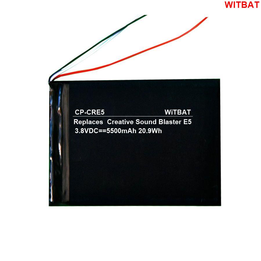 WITBAT適用創新Creative Sound Blaster E5耳機放大器DAC解碼器電池🎀