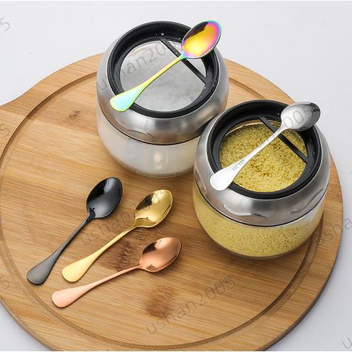 萊帝餐具✨304不鏽鋼調料勺 可愛咖啡勺 家用攪拌勺 廚房小鹽勺 優格勺子 迷你調味勺✨出貨