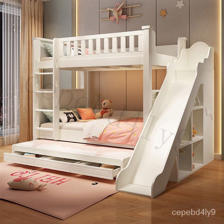 【附發票】兒童上下床高低床上下鋪實木柱成人兩層床公主床雙層床子母床雙人