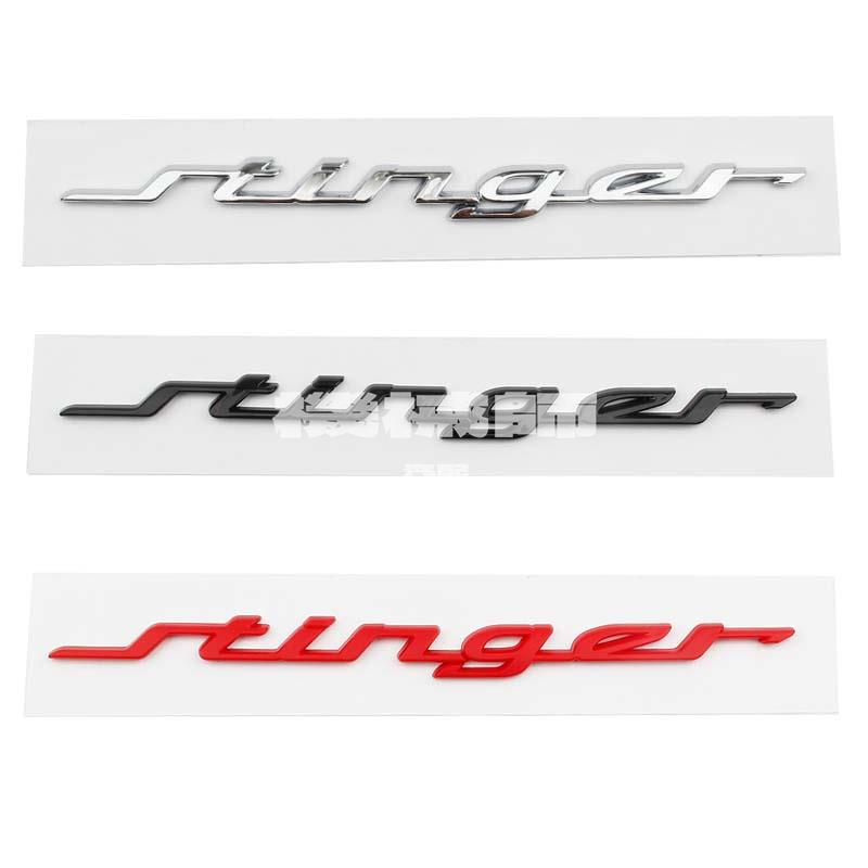 『機械師』起亞斯汀格Kia stinger GT LINE 汽車標誌擋泥板 KN 改裝汽車徽標後尾車貼紙,