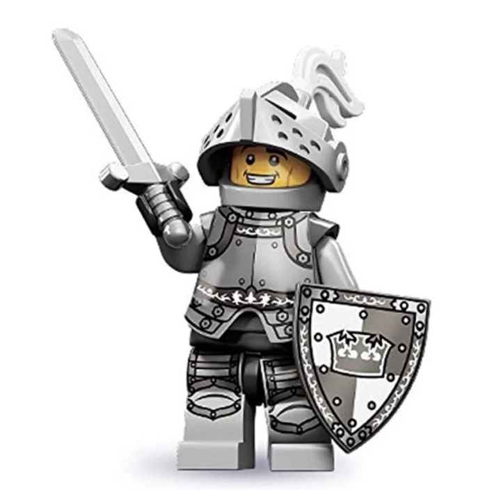 &lt;71000-4&gt; LEGO 樂高積木 中古世紀騎士 第9代 騎士 城堡 人偶（已拆袋組裝，僅站衛兵）