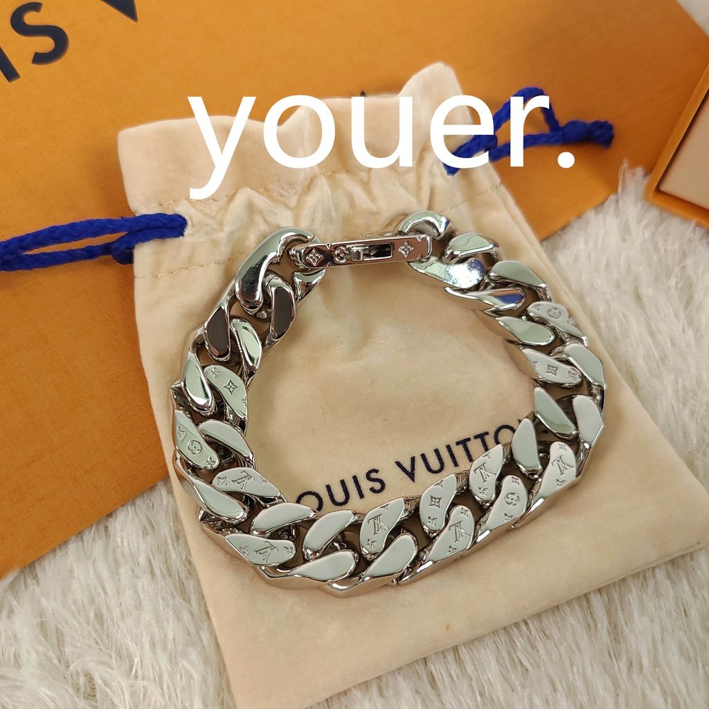 Shop Louis Vuitton Chain Links Bracelet (M00306, M00305) by