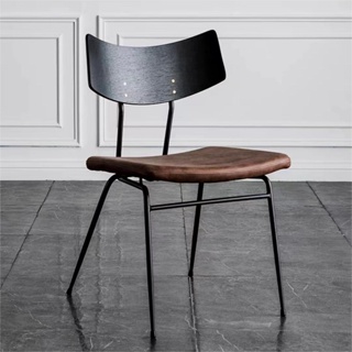 餐椅 靠背椅 扶手椅 北歐工業風曲木椅子傢用輕奢鐵藝現代簡約餐椅簡約現代設計款傢用