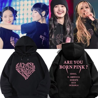 愛豆應援服 愛豆同款 BLACKPINK演唱會Lisa愛心衛衣女周邊BORNPINK同款rose上衣服秋冬