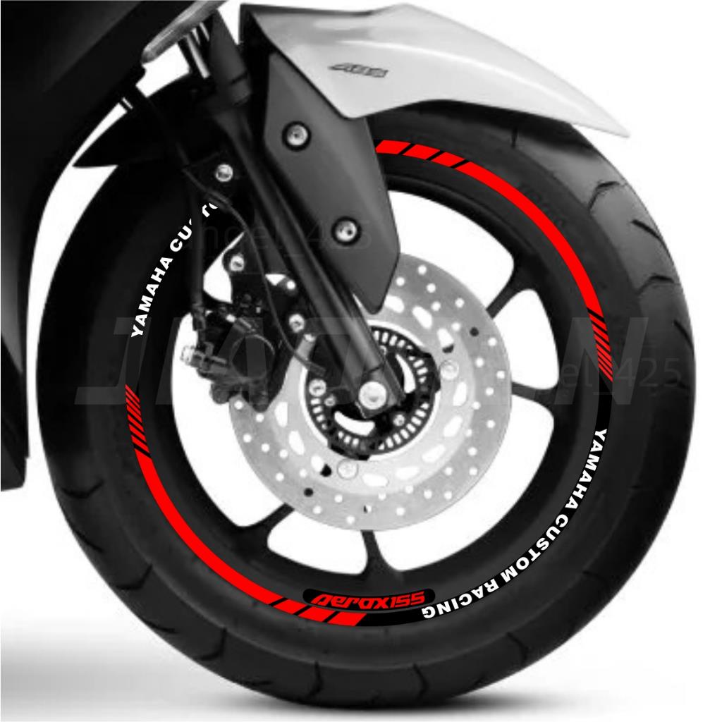 桃源出貨 mags 貼花 AEROX v2 輪輞貼紙適用於摩托車 Yamaha NVX AEROX 155 裝飾前後輪
