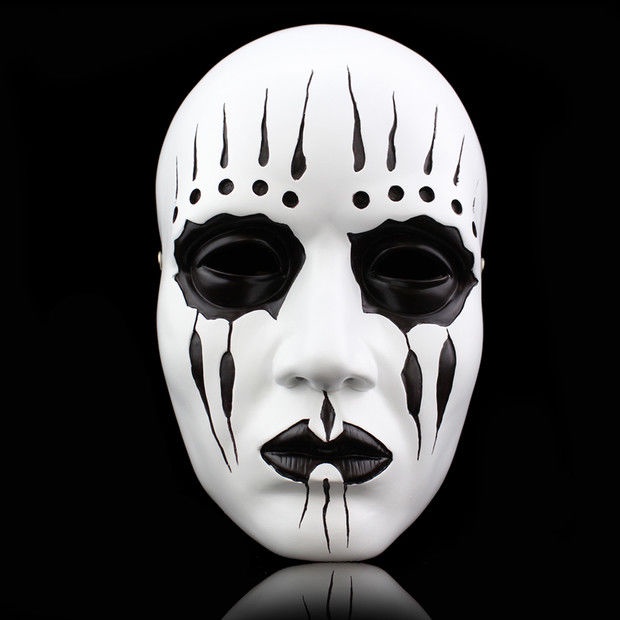 萬圣節Slipknot Joey Mask活結樂隊裝扮白色全臉樹脂面具