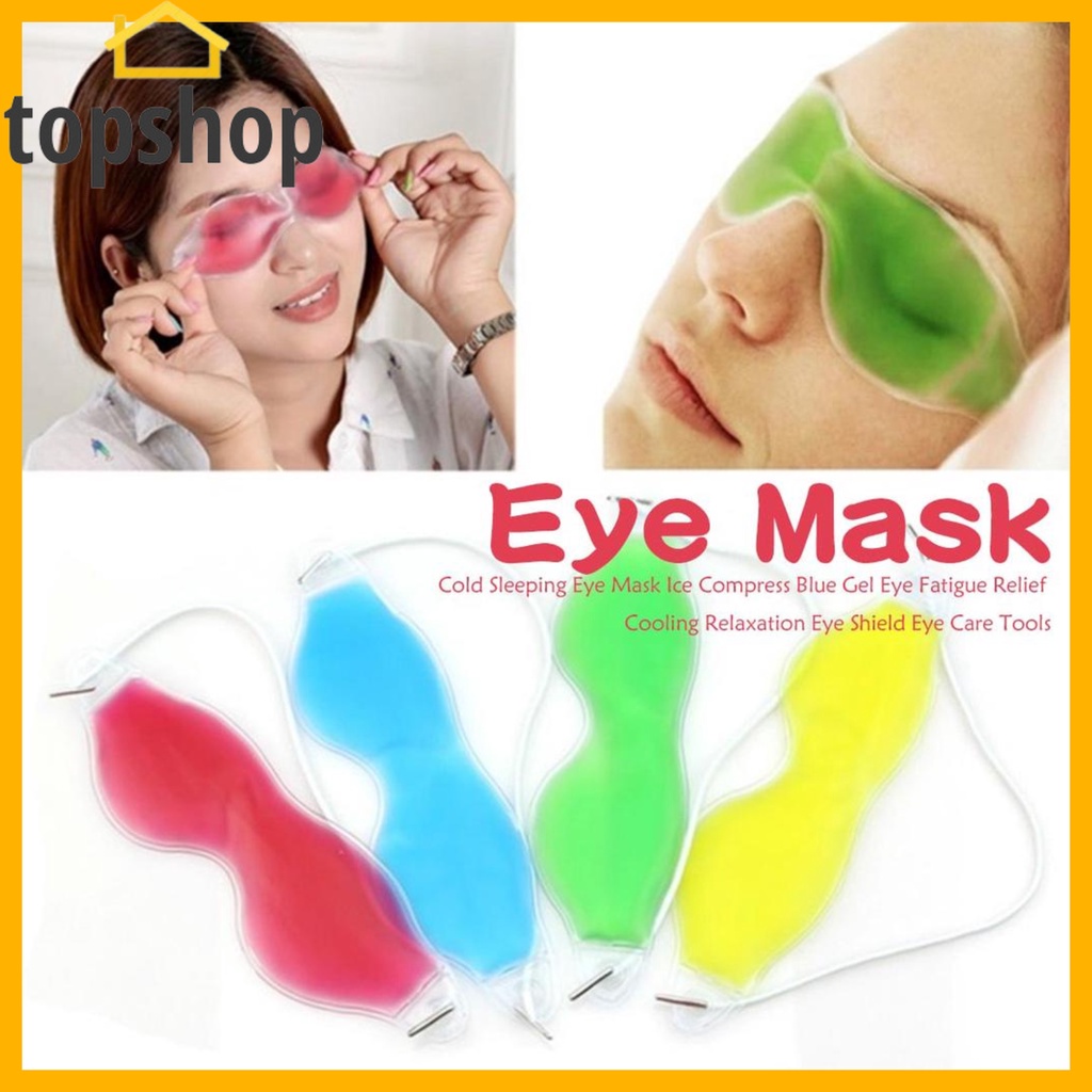 1PC Gel Eye Mask Cold Warm Hot Ice Cool Soothing Tired Eyes